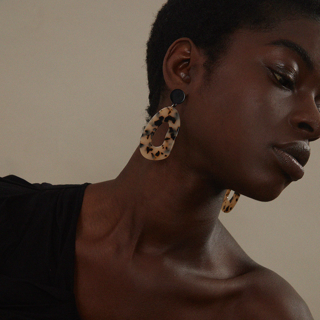 Abstract Tortoise Earrings