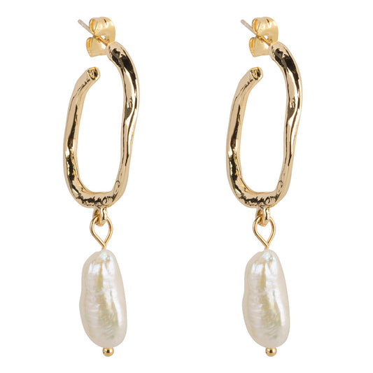 Mother of Pearl Hoops