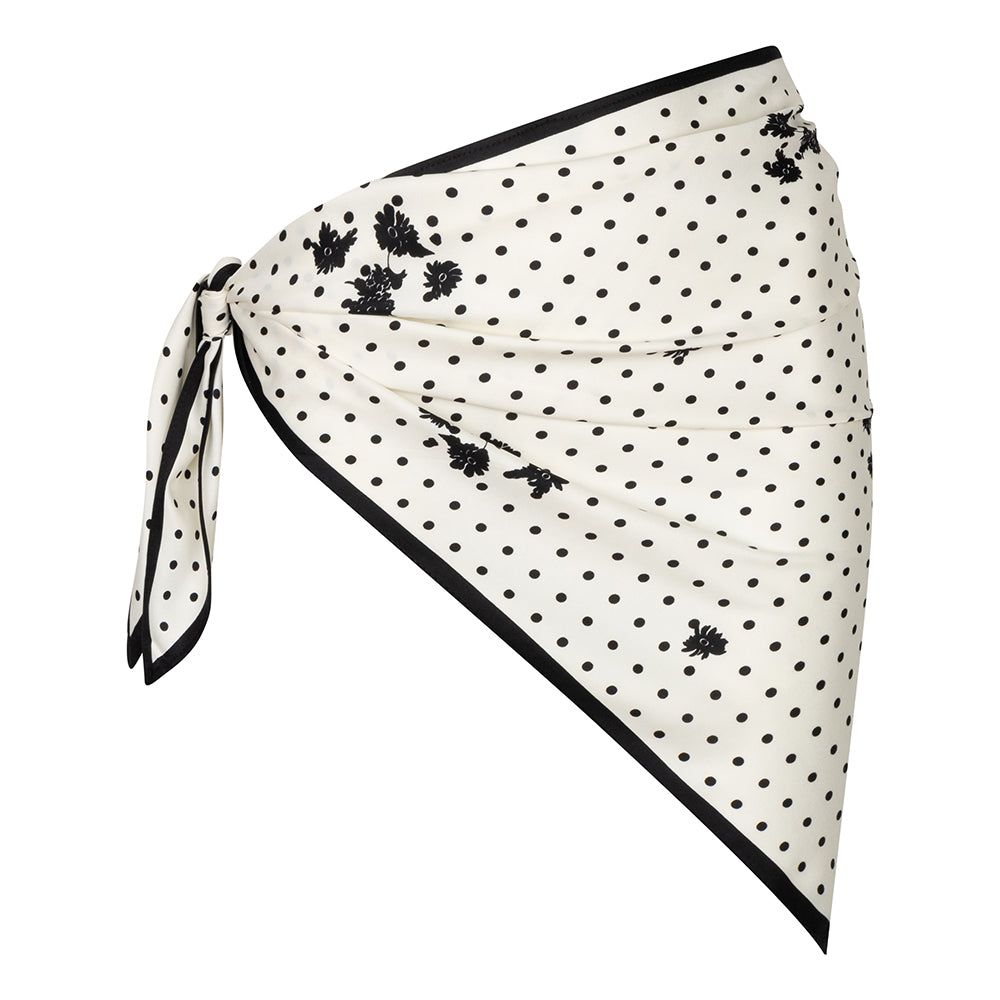 Dotted Flower Scarf