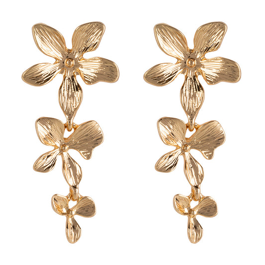 Dangling Flower Earrings