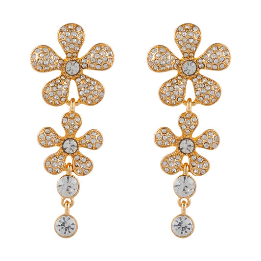 Diamante Blossom Earrings