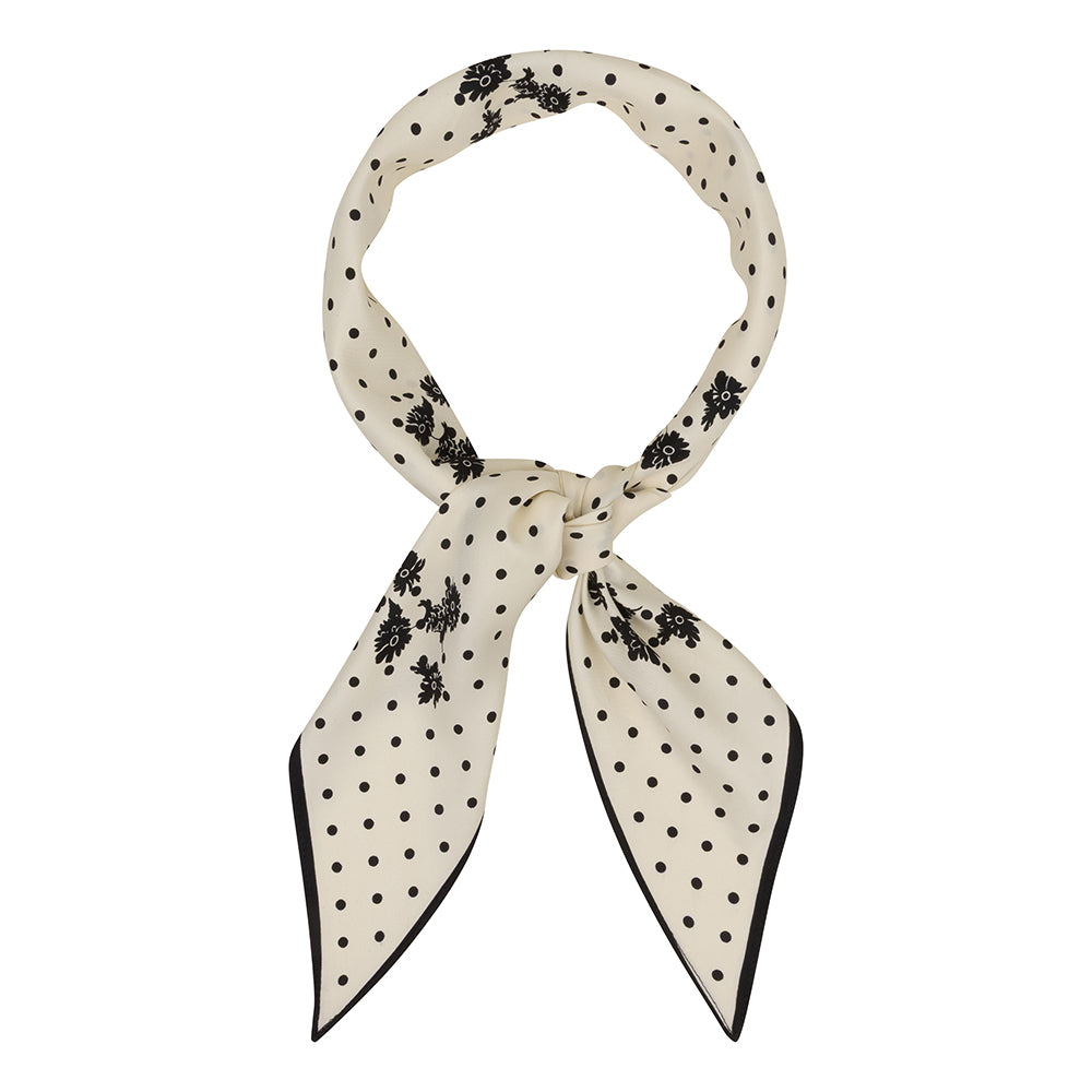 Dotted Flower Scarf