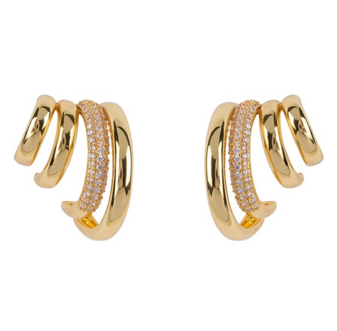 Diamant Stacked Hoops