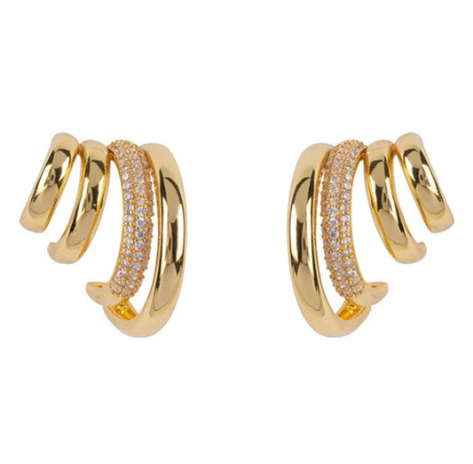 Diamant Stacked Hoops