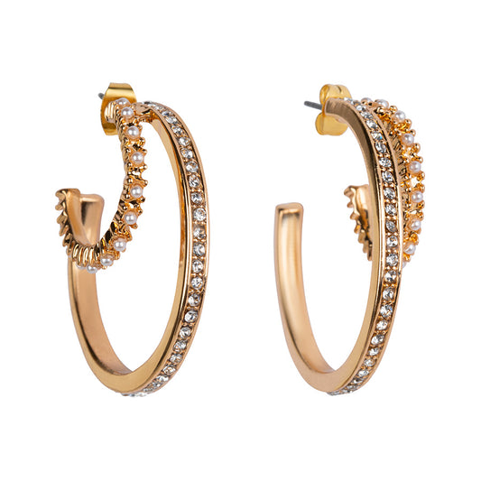 Double Diamant Hoops