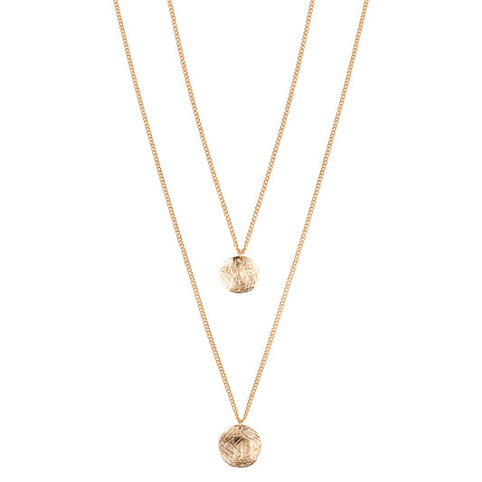 Hammered Pendants Necklace